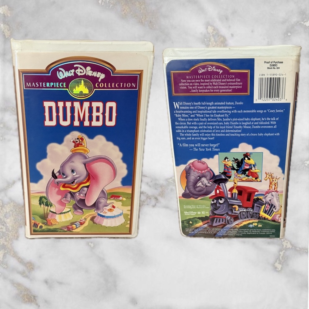 Dumbo Masterpiece Collection VHS